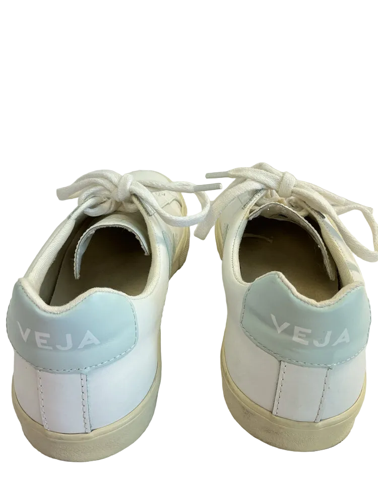 Veja Shoe Size 10 White & blue Sneakers