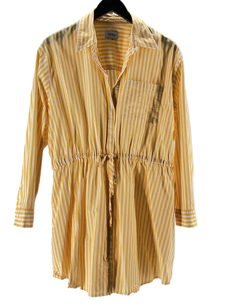 Pistola Size XS Yellow & White Layla Dress