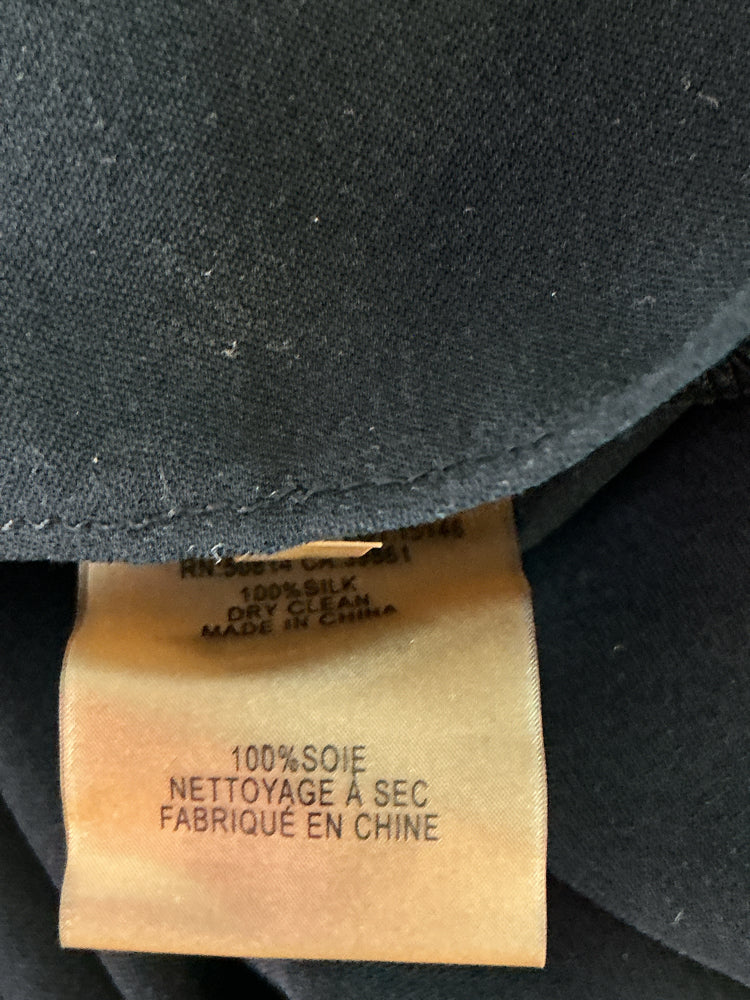Elie Tahari Size L Black Shirt