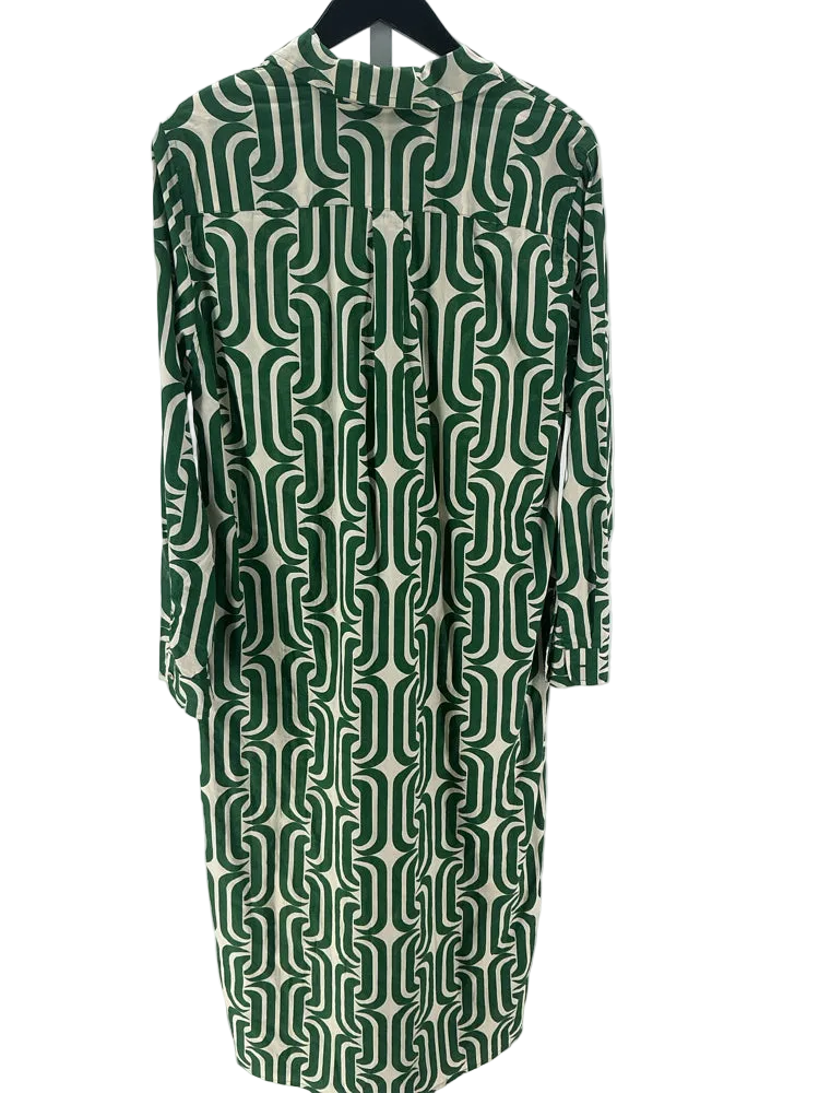 Velvet by Graham Spencer Size S Green & White Susan Dress