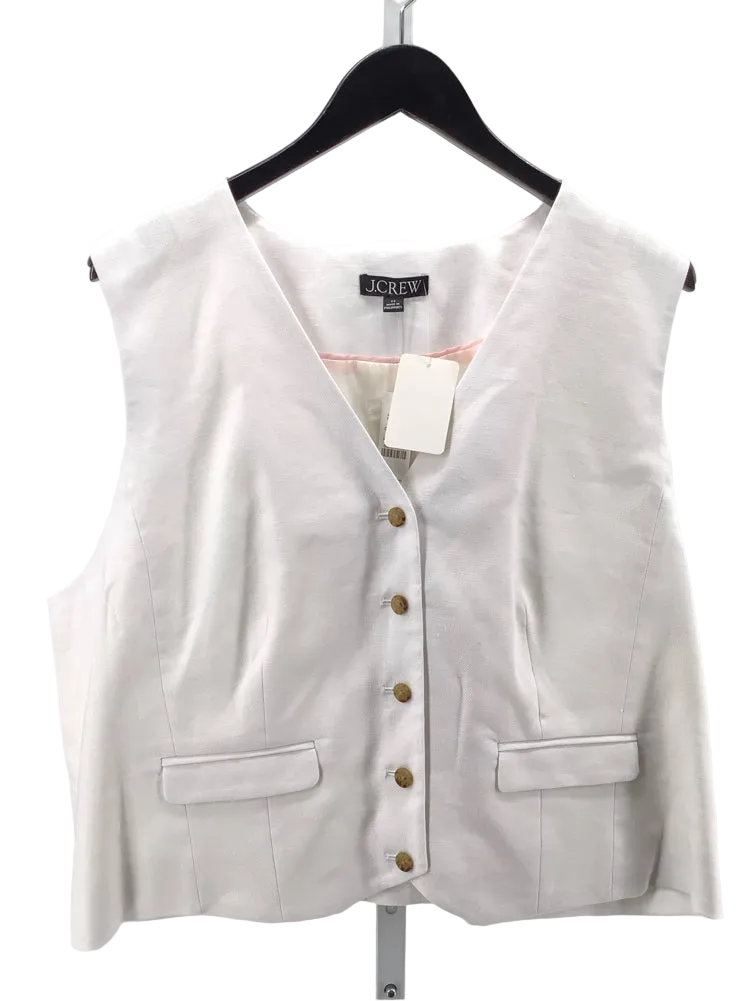 Jcrew Size 22 White Vest