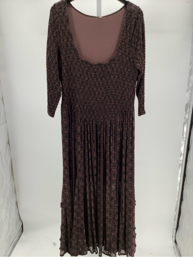 Free People Size XL Brown & Black Dress