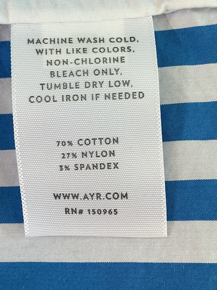 AYR Size M Blue & White Shirt
