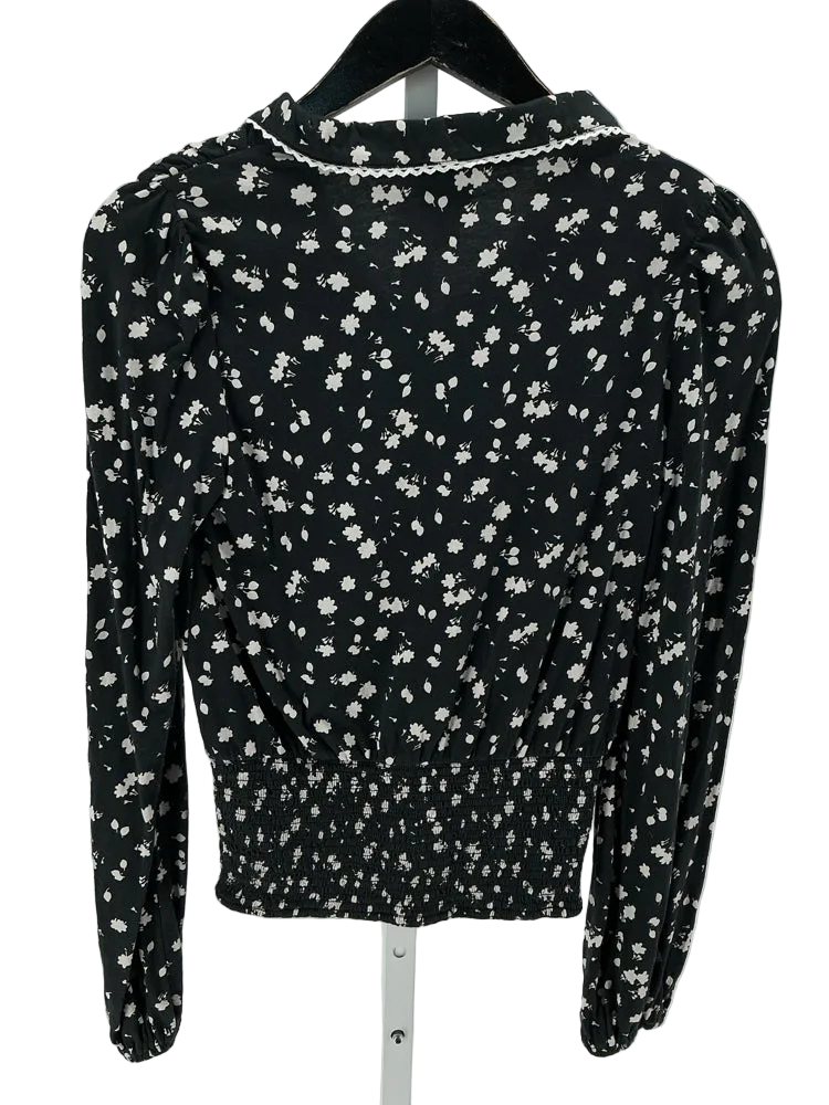 Maeve Size XS Black & White Shirt