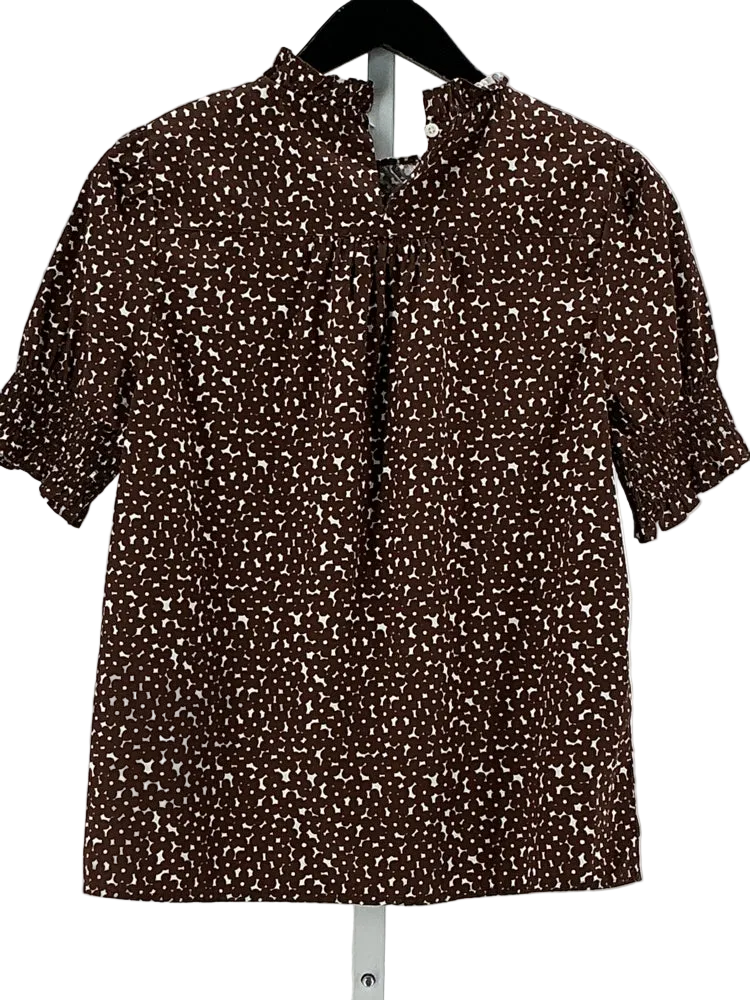 Jcrew Size S Brown & white Shirt