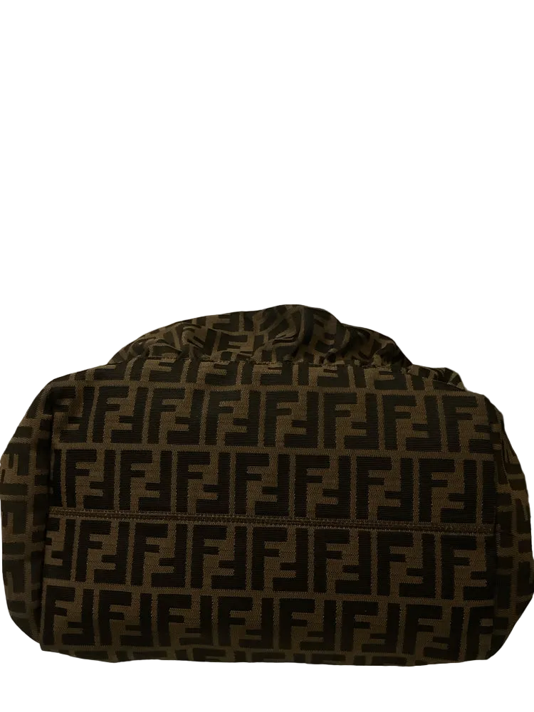 Fendi Brown & Tan Zucca Handbags