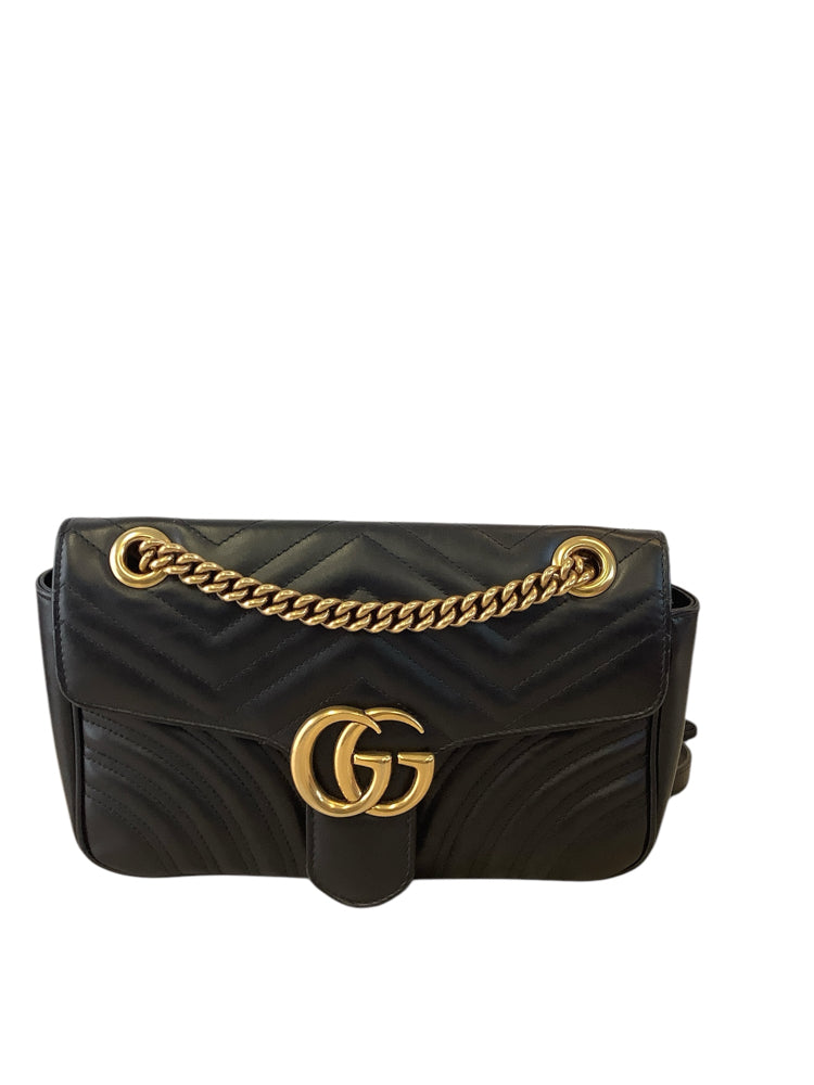 Gucci Black Marmont Handbags