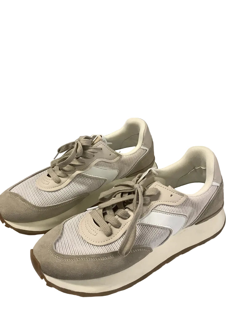 Verbenas Shoe Size 9.5/10 Tan & White Clodette Sneakers