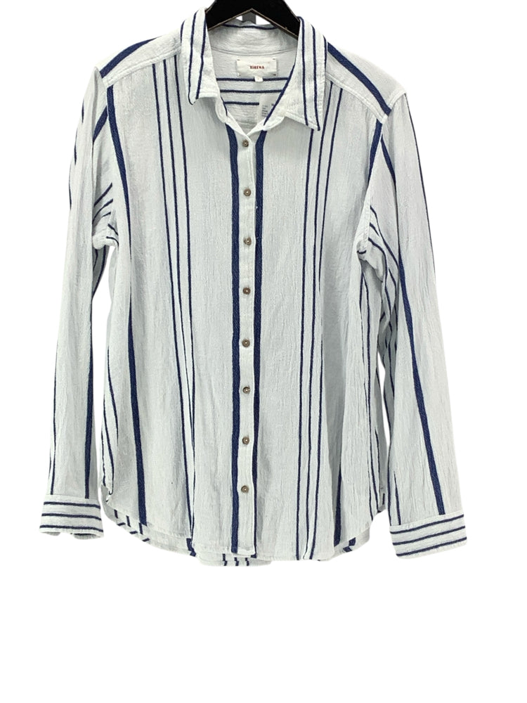 Xirena Size L White & blue Shirt