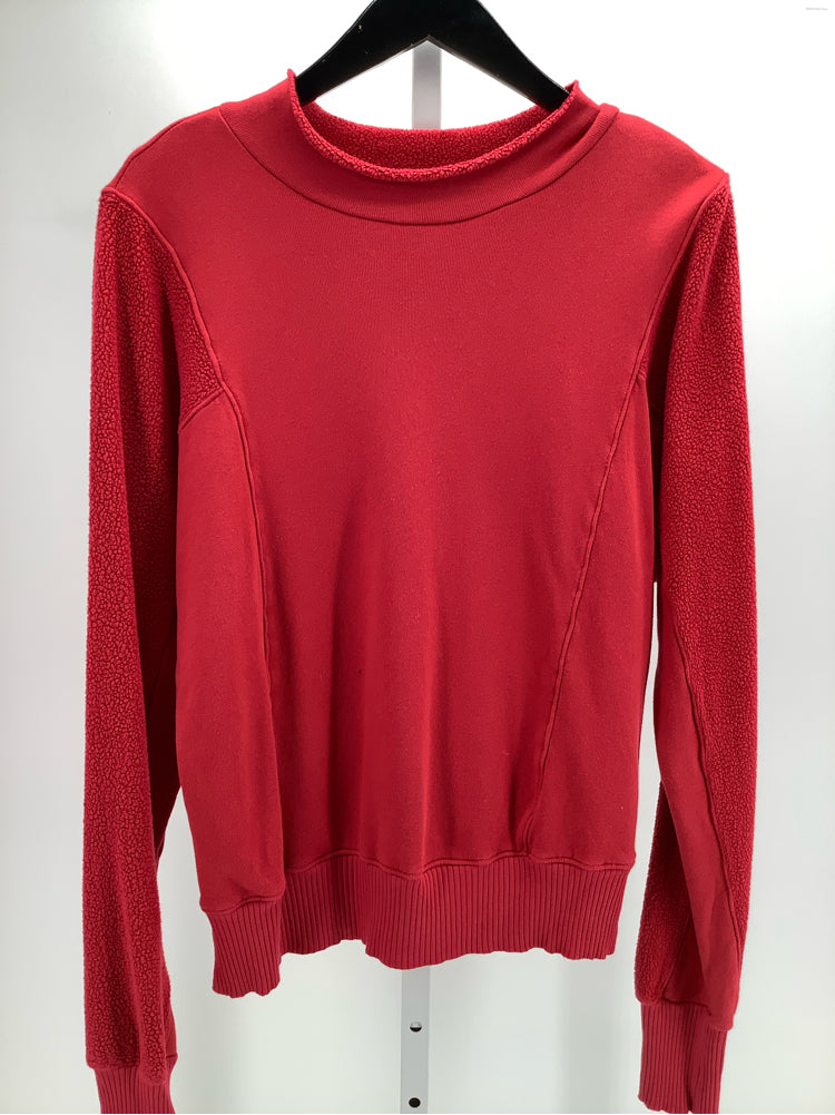 Michael Stars Size XS Red Signature Sweatshirt