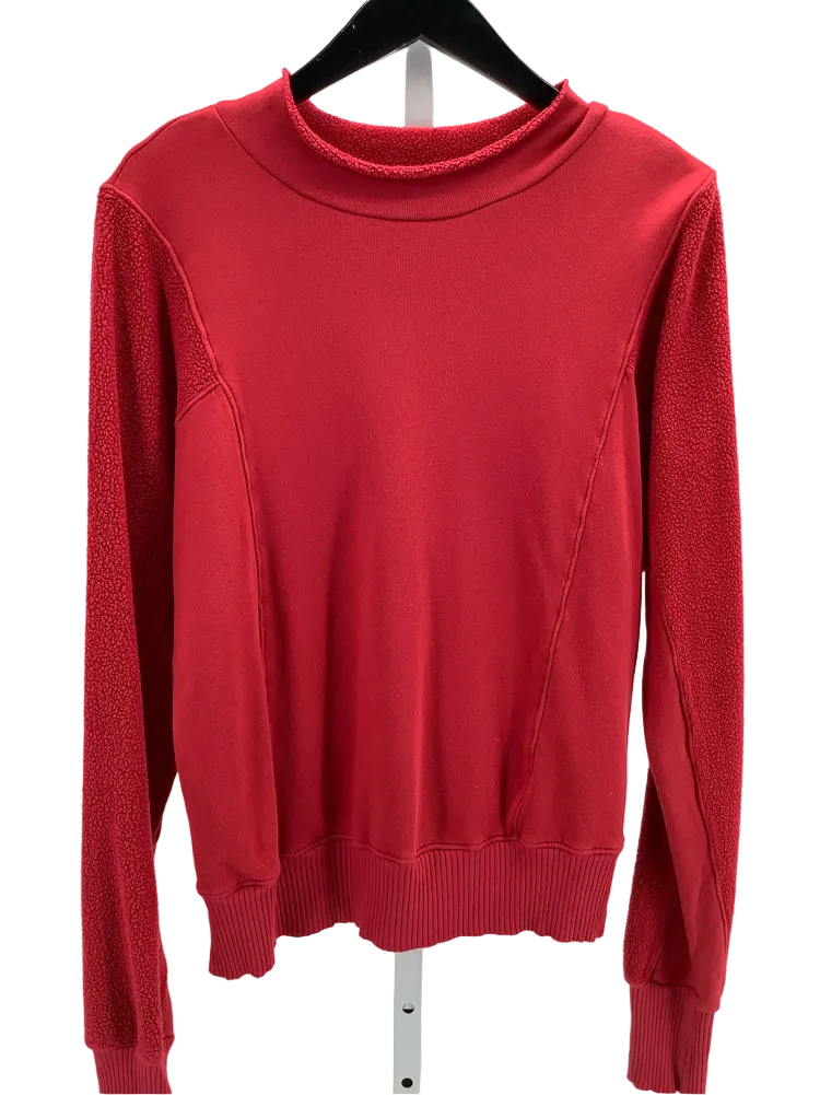 Michael Stars Size XS Red Signature Sweatshirt