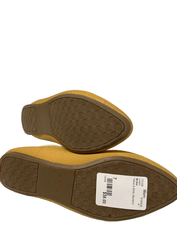 Birdies Shoe Size 7 Yellow & White Blackbird Loafers