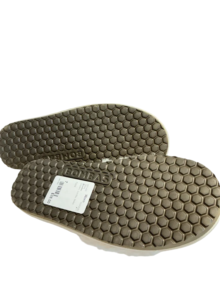 Bombas Shoe Size 7 Cream Sunday Slides Slides