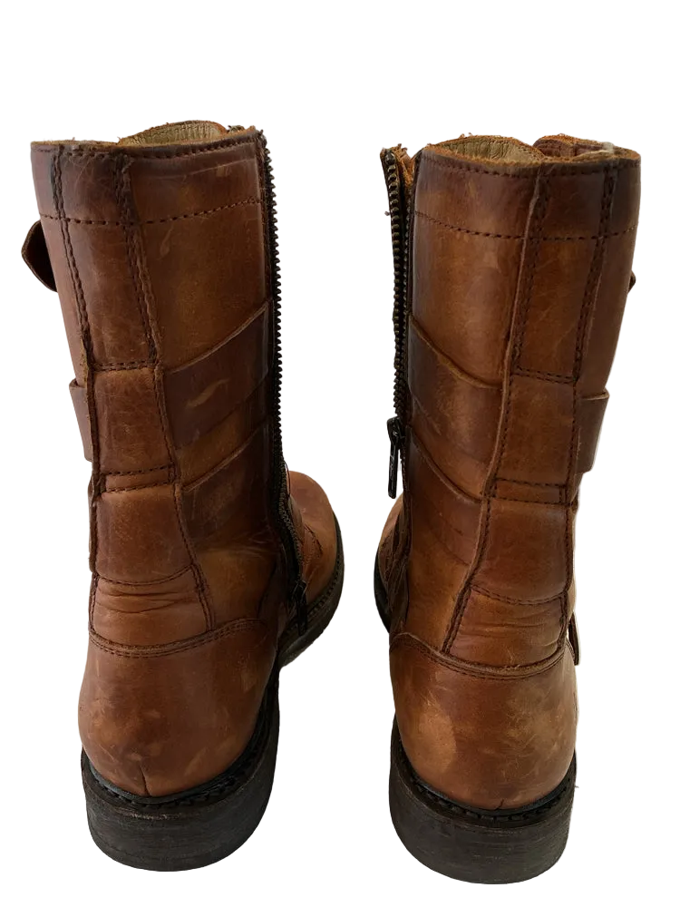 Frye Shoe Size 8 Brown Veronica Booties