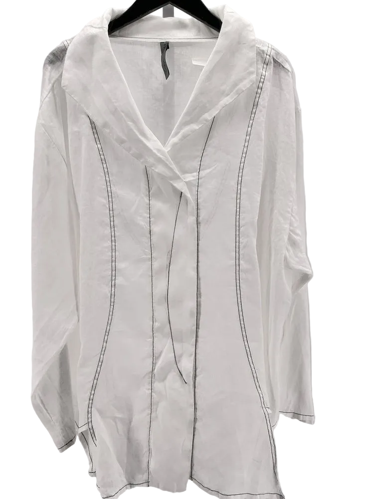 Cynthia Ashby Size M White & black Tunic