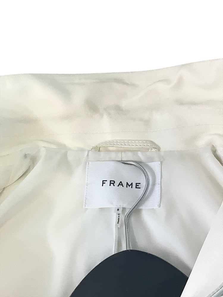 Frame Size 8 White Blazer