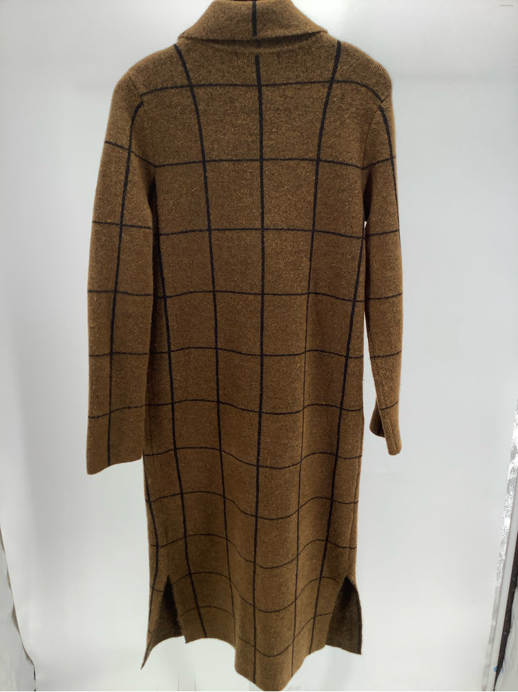 John & Jenn Size XS Brown & Black Solenne Sweatercoat