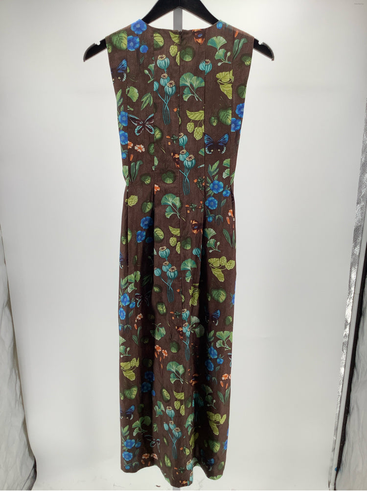 J. McLaughlin Size S Brown Multi Clive Dress