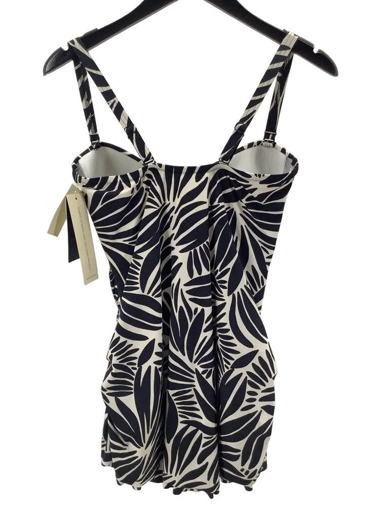 Gottex Size 16W Black & White Swimsuit
