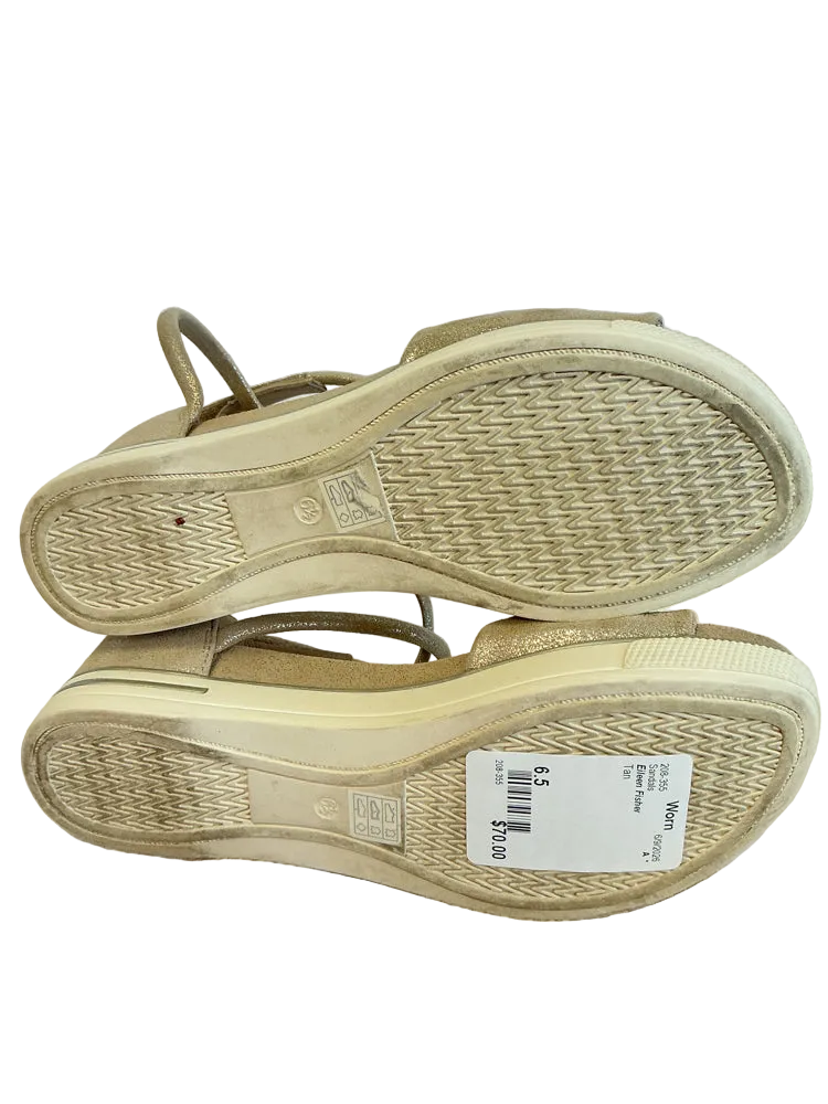 Eileen Fisher Shoe Size 6.5 Tan Sandals