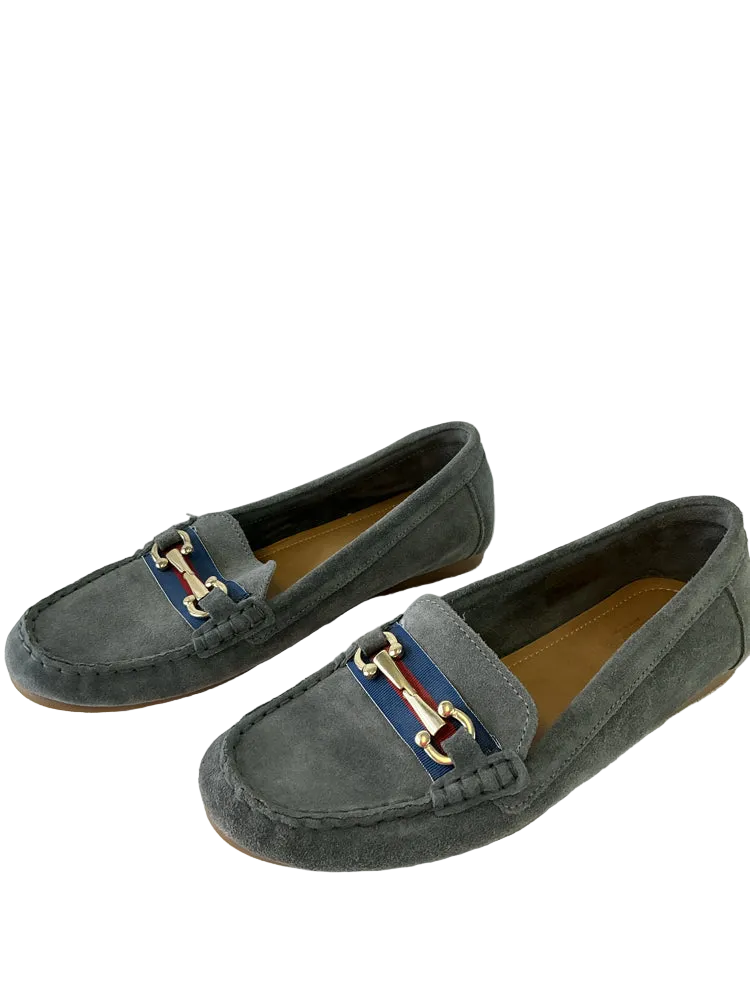 Coach and Four Shoe Size 8 Gray Loafers