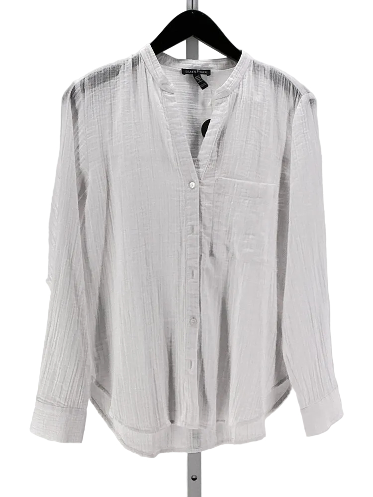 Eileen Fisher Size XXS White Shirt