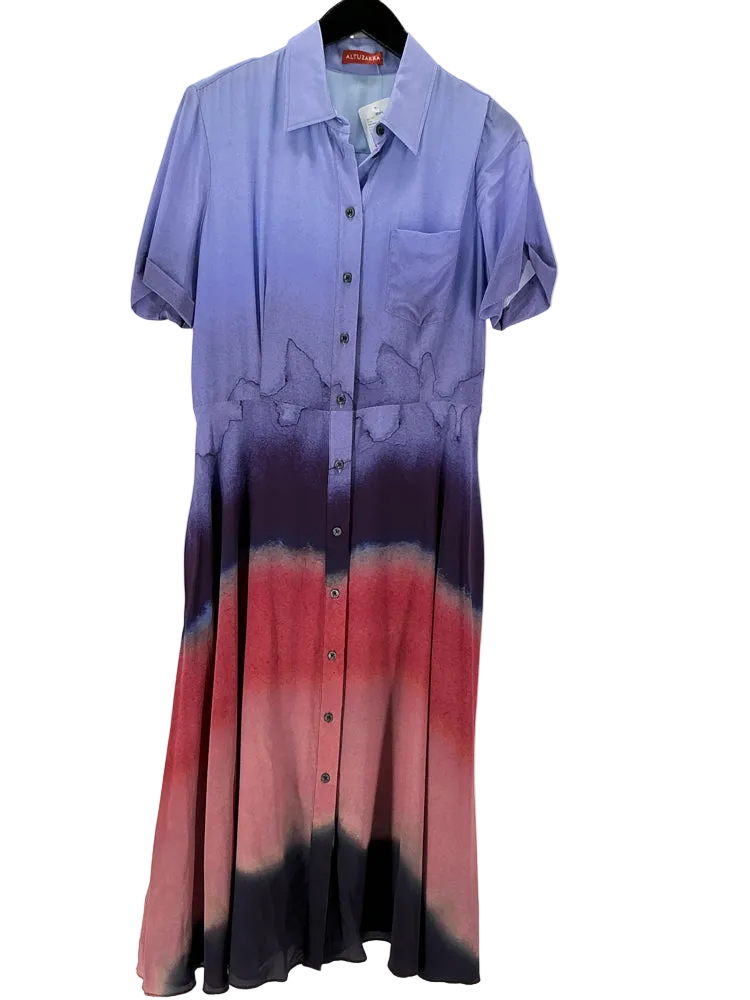 Altuzarra Size 8 Purple multi Kiera Dress