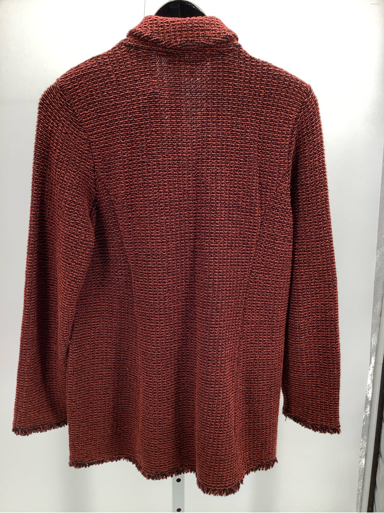 Chicos Size M Brown & Black Blazer