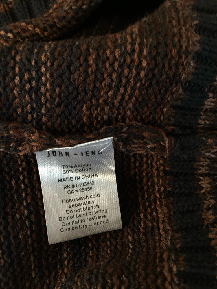 John & Jenn Size XS Brown & Black Sweater