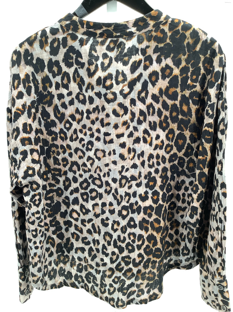 Ivy Jane Size S Tan Multi Shirt