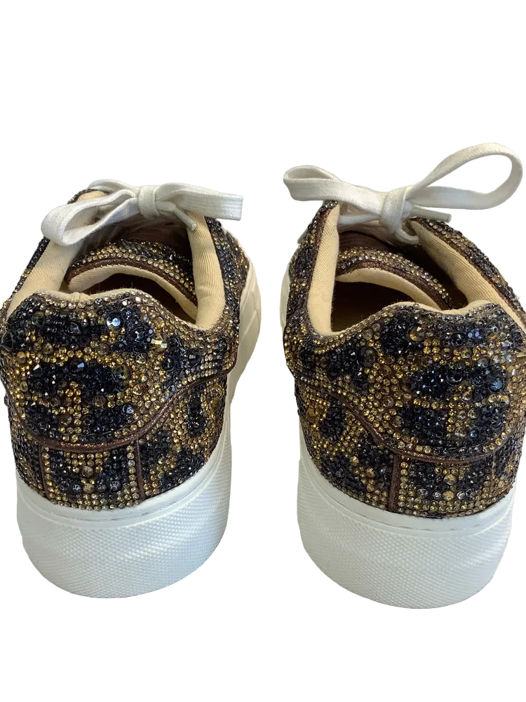 Betsey Johnson Shoe Size 6.5 Brown Multi Sneakers