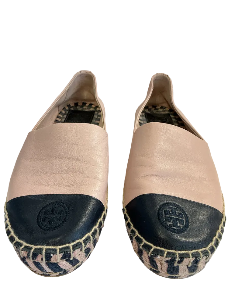 Tory Burch Shoe Size 8 Pink & Navy Flats