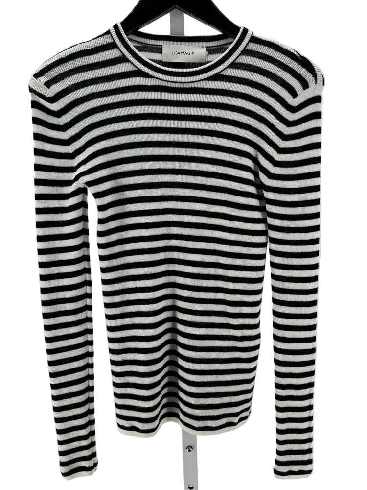 Lisa Yang Size 0 Black & White Sweater