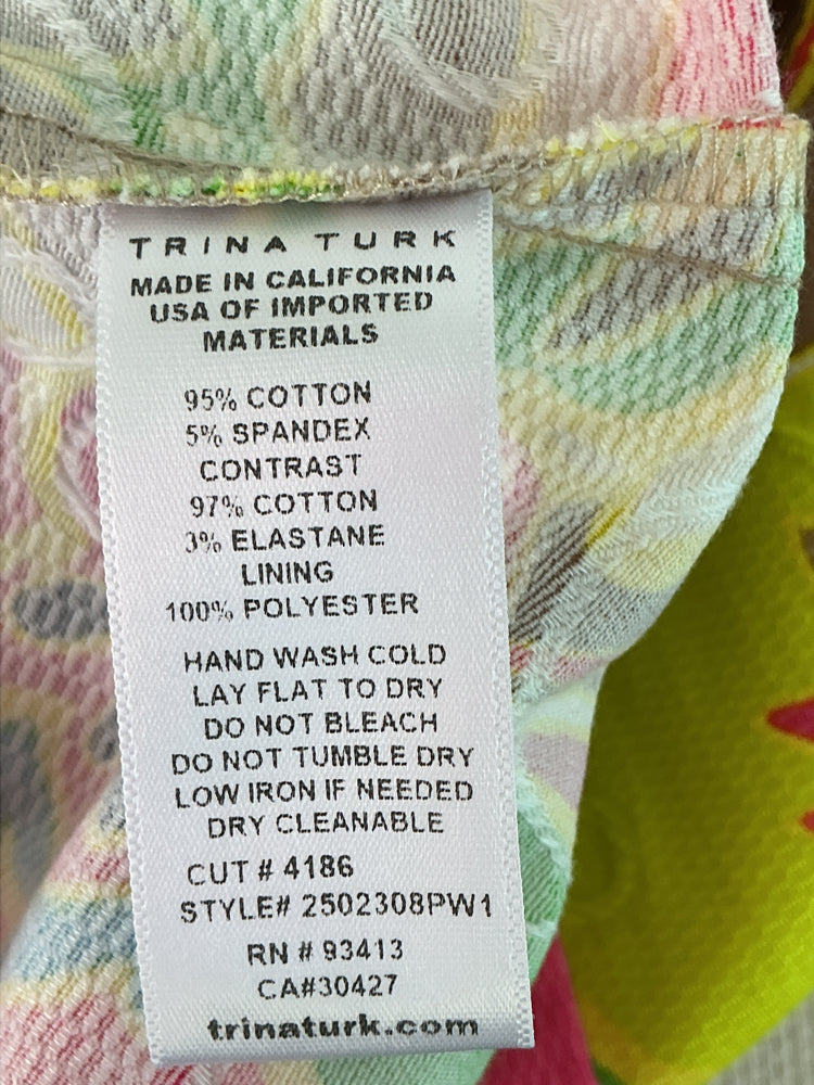 Trina Turk Size 4 Pink multi Dress