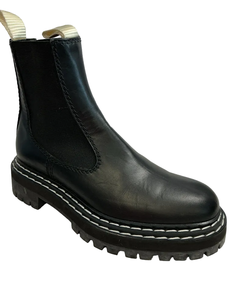 Proenza Schouler Shoe Size 7.5 Black Chelsea Boots