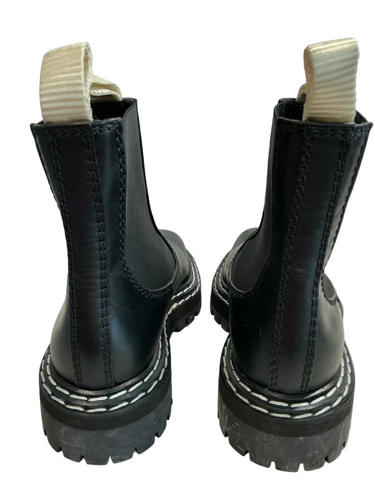 Proenza Schouler Shoe Size 7.5 Black Chelsea Boots