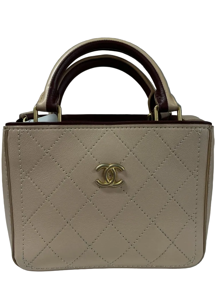 Chanel Tan & Burgundy Handbags