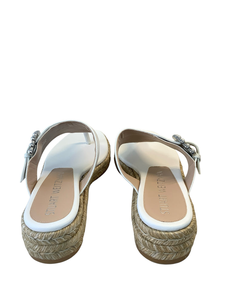 Stuart Weitzman Shoe Size 7.5 White Sandals