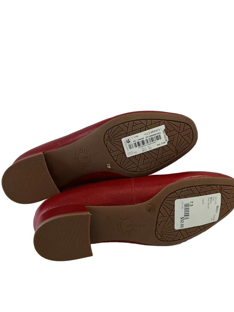 Brioso Shoe Size 7.5 Red Muriel Flats