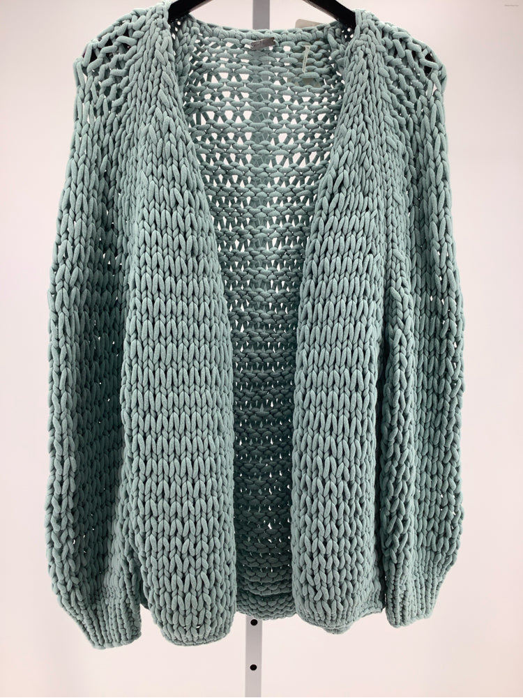 M.o. l Knits Size OS Seafoam Green Cardigan