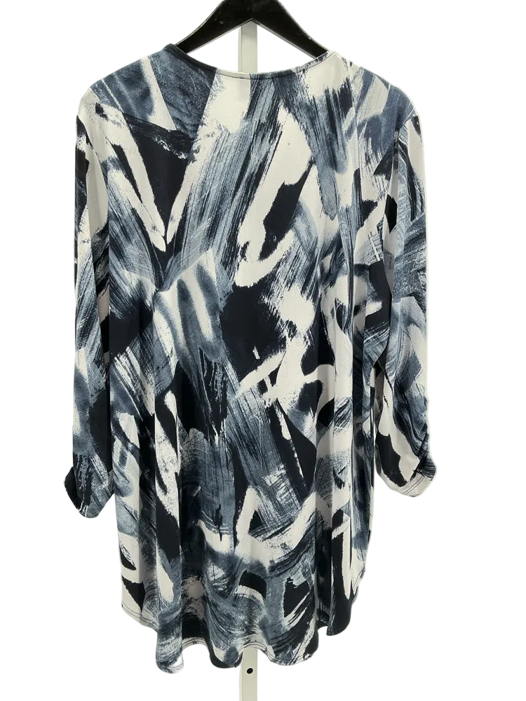 Joseph Ribkoff Size 20 Navy & white Tunic