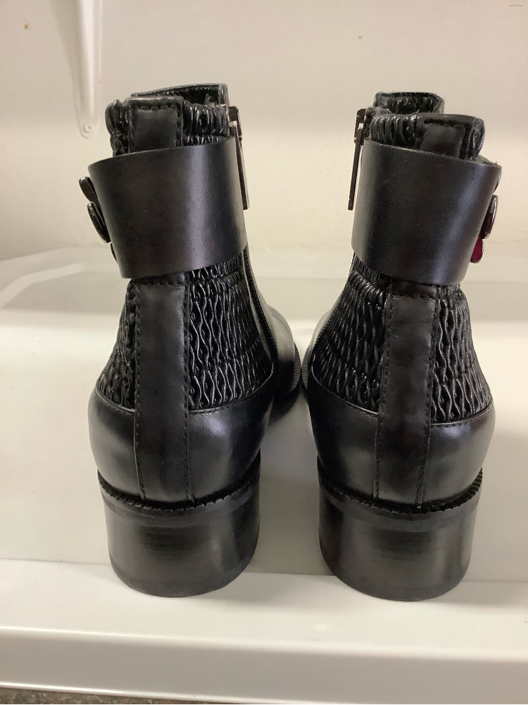 Aquatalia Shoe Size 8.5 Black Odette Booties
