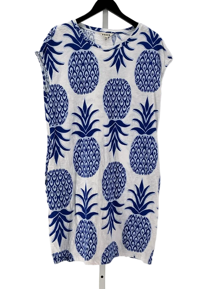 Boden Size 10 Blue & White Dress