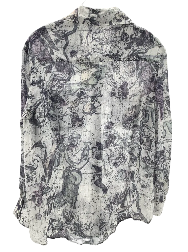 Raquel Allegra Size S Gray multi Shirt
