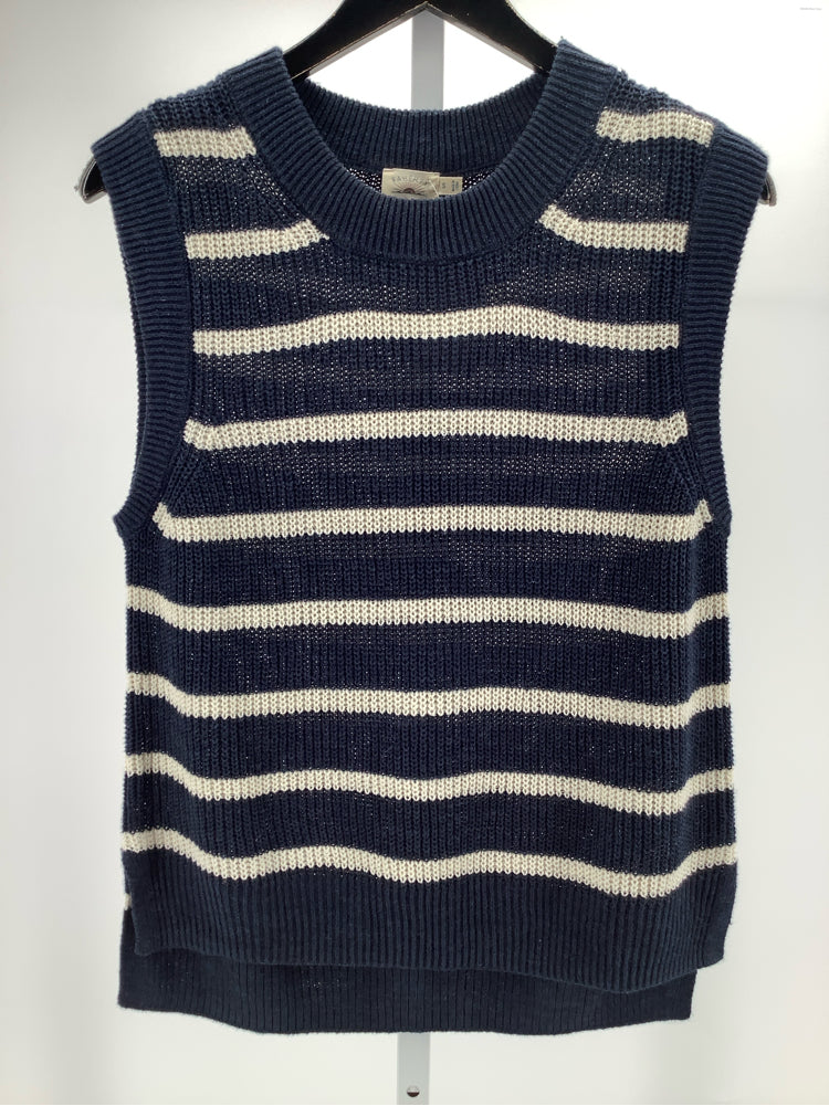 Faherty Size S Navy & white Miramar Sweater