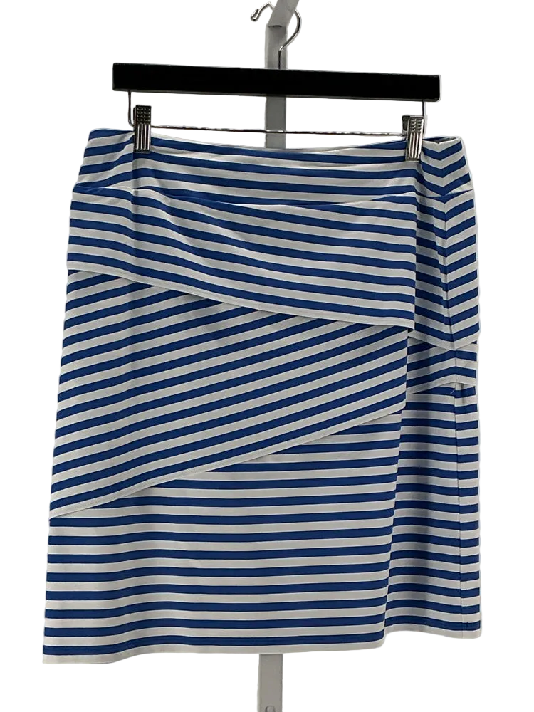 J. McLaughlin Size L Blue & White Skirt