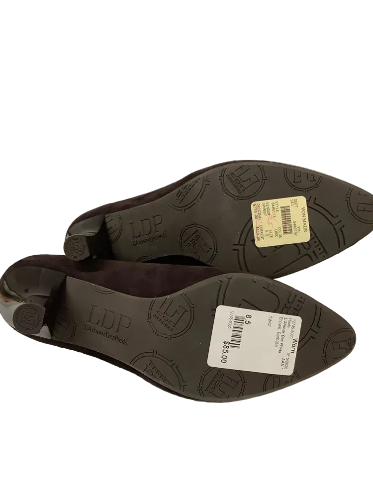 L'Amour Des Pieds Shoe Size 8.5 Brown Bamelle Heels