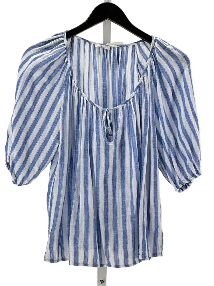 Rails Size S Blue & White Shirt