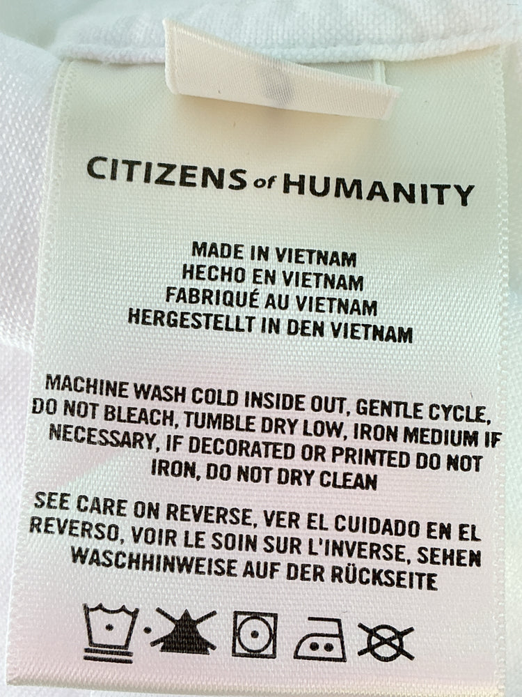 Citizens of Humanity Size S White Shirt