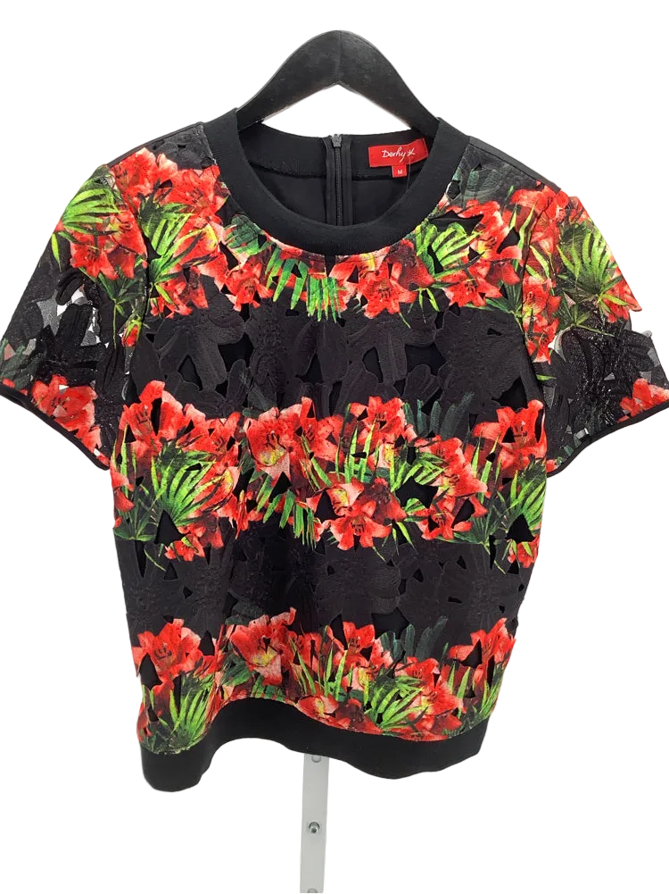 Derhy Size M Black multi Shirt